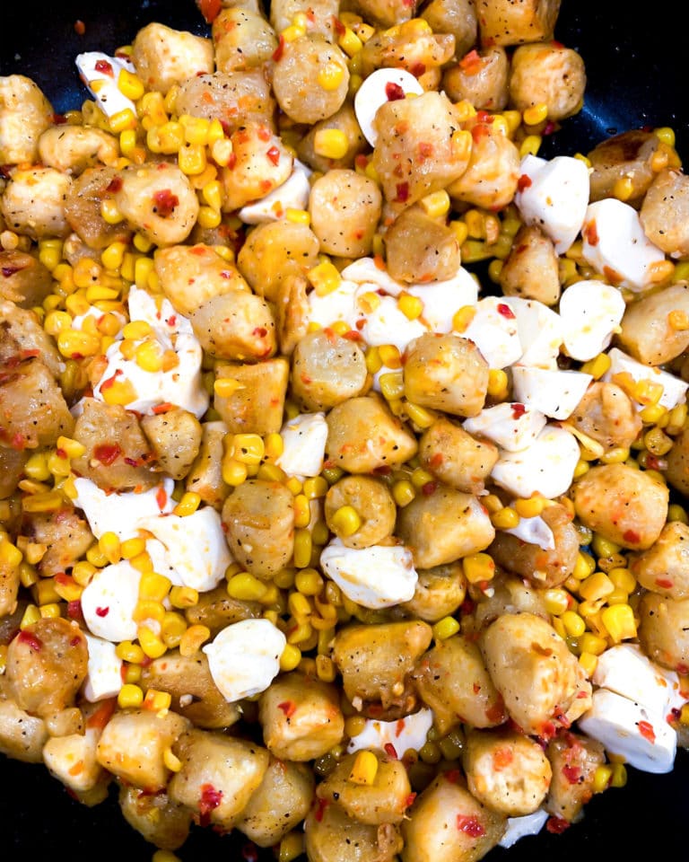 Cauliflower Gnocchi with Corn + Calabrian Chilis Recipe