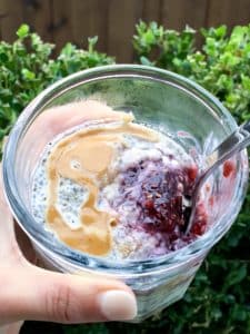 Peanut Butter and Jelly Overnight Oats Recipe