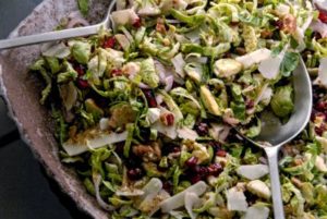 Festive Brussels Sprouts Salad with Dijon Honey Vinaigrette Recipe