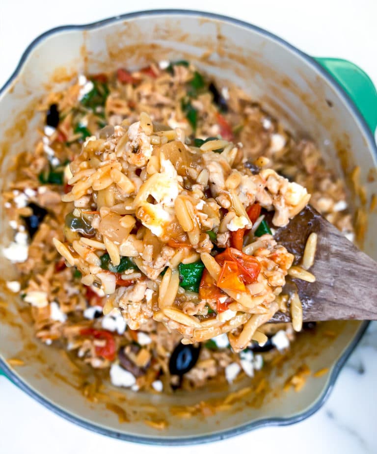 One Pot Greek Orzo Pasta Recipe