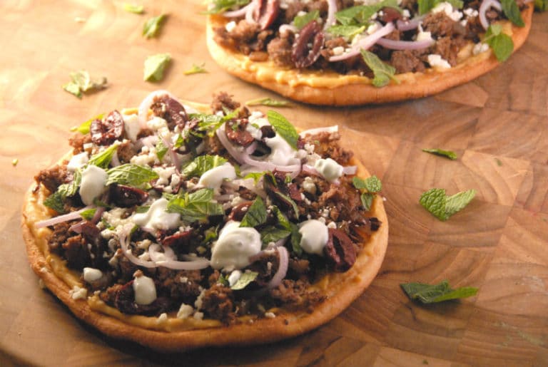 Personal Lamb Pita Pizzas Recipe