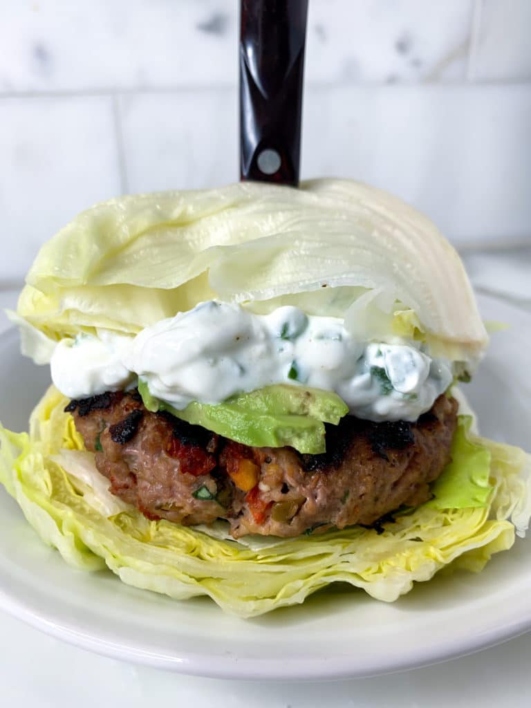 Bunless Greek Burgers Recipe