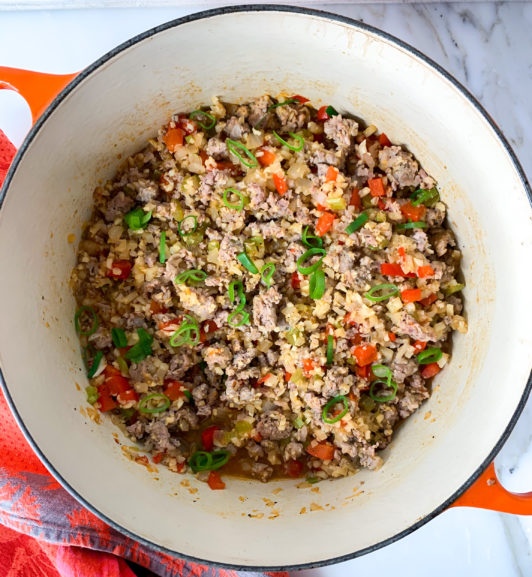 Cajun Cauliflower “Dirty” Rice Recipe - The Savvy Spoon