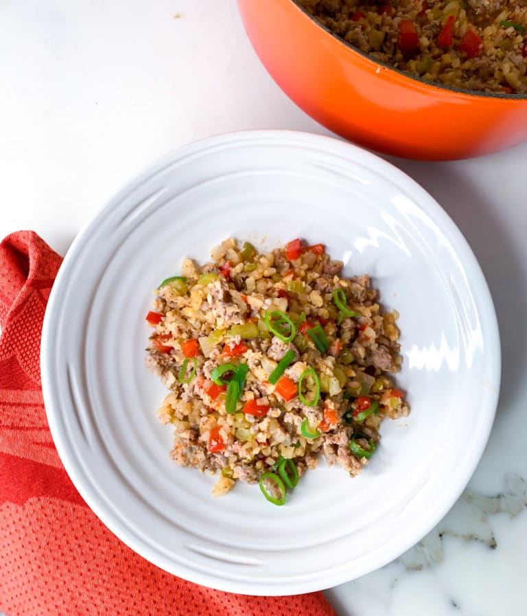 Cajun Cauliflower “Dirty” Rice Recipe