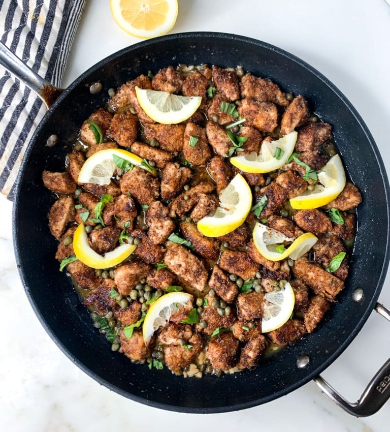 Grain-Free Chicken Piccata Nuggets Recipe