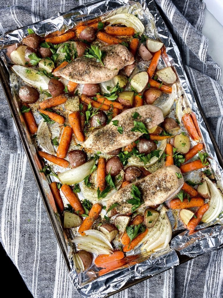 Sheet Pan Ranch Chicken Recipe