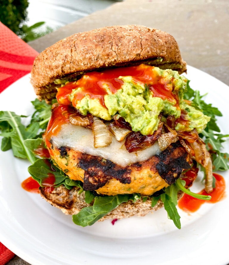 Guacamole Buffalo Chicken Burger Recipe