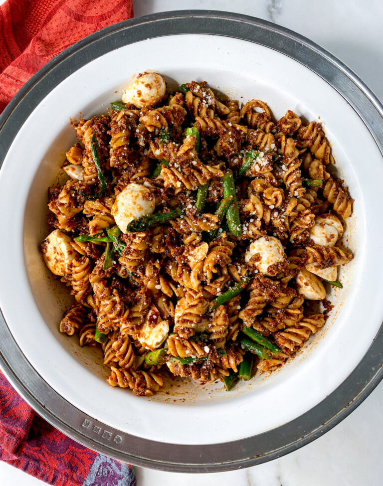 Sundried Tomato + Walnut Pesto Pasta Recipe