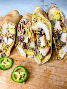 Chicken, Black Bean + Avocado Siete Burritos Recipe