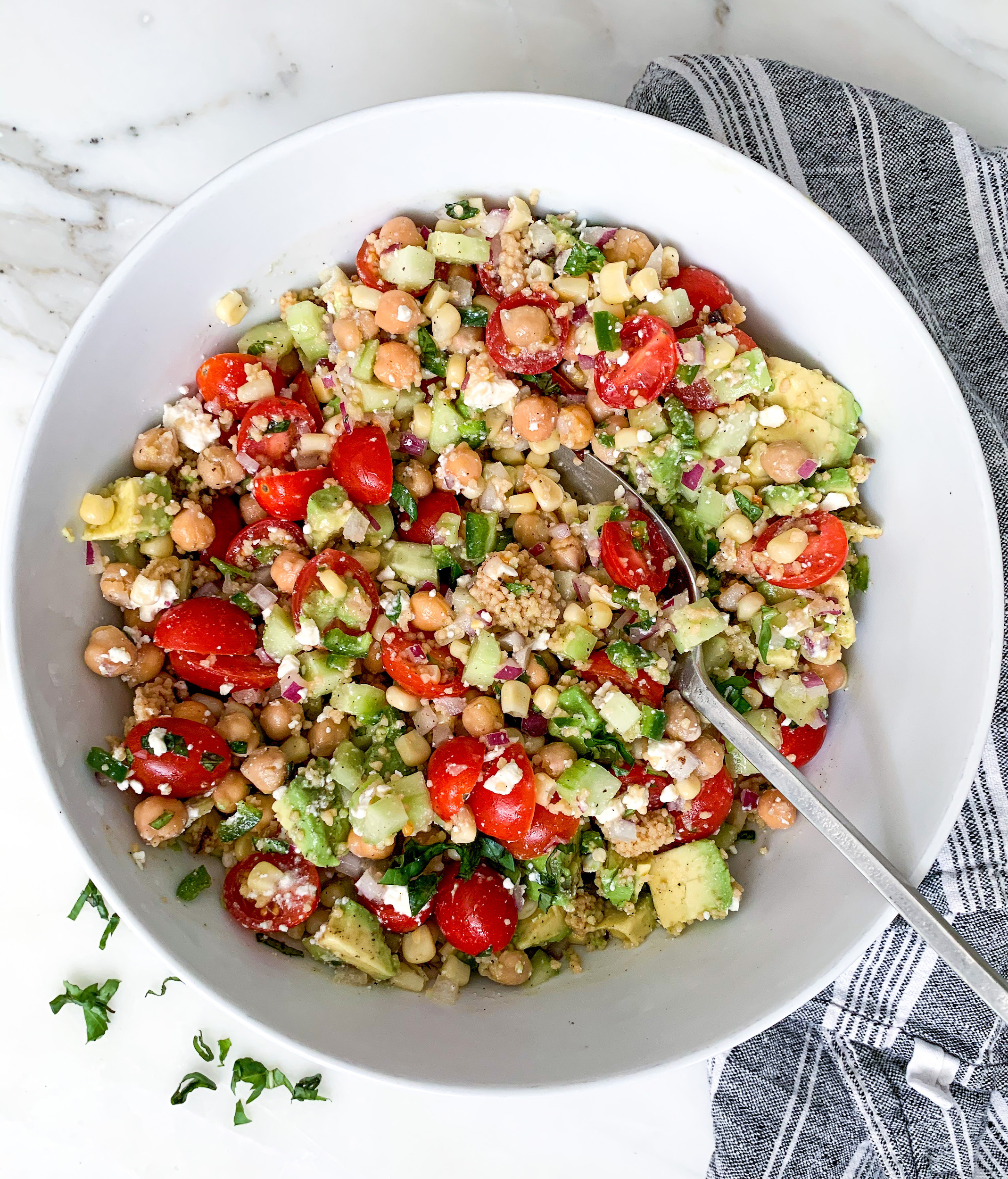 Fresh Summer Chopped Salad Recipe - The Savvy Spoon