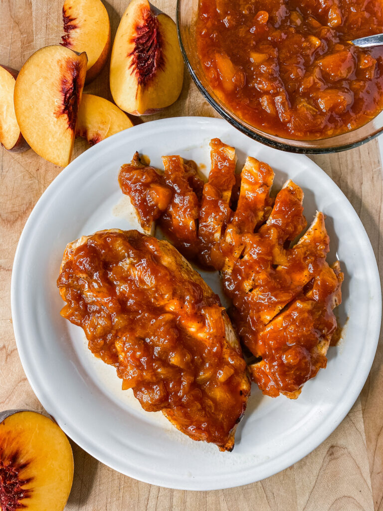 Spicy Peach BBQ Chicken Recipe