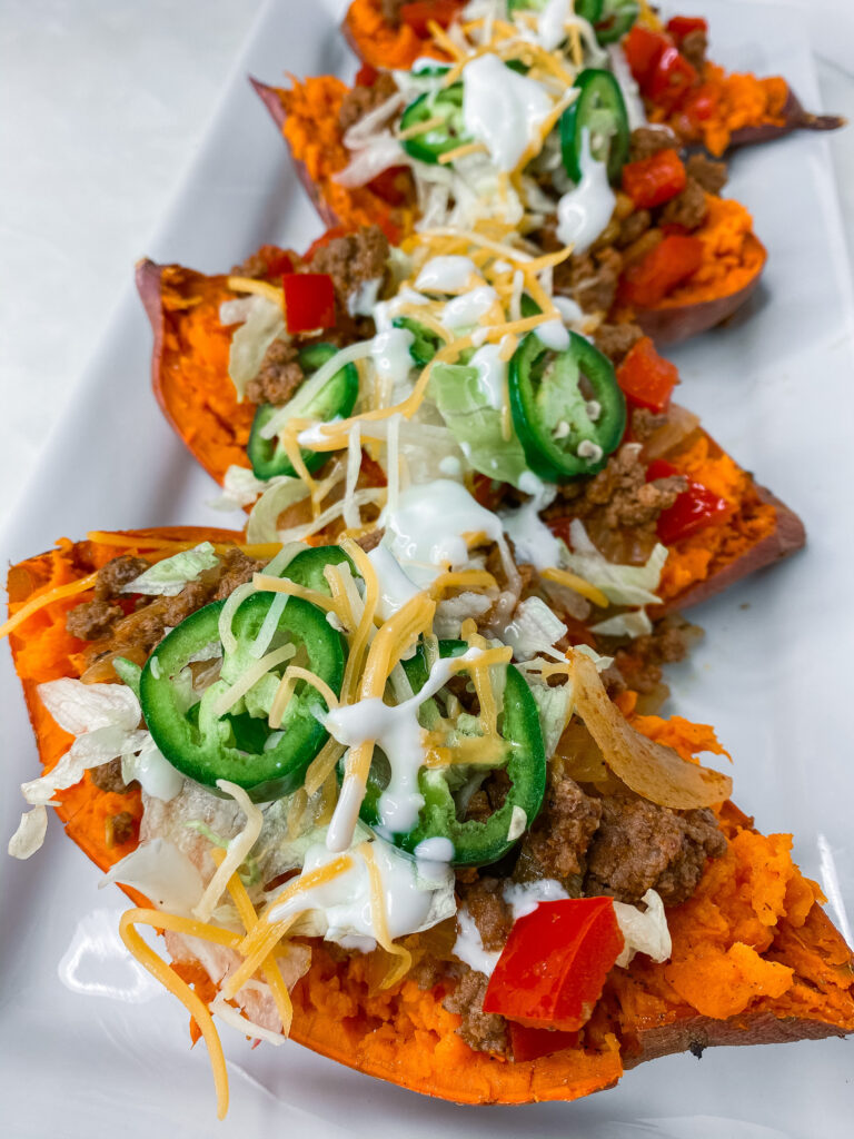 Taco Stuffed Sweet Potatoes Recipe