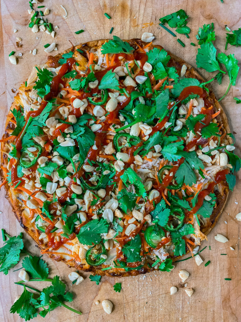 Lazy Girl Thai Chicken Pizza Recipe