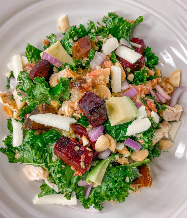 Roasted Beet, Kale + Quinoa Salad Recipe