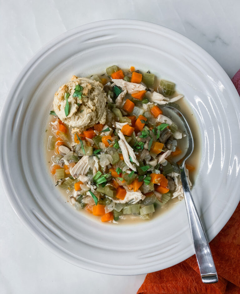 Skinny Chicken Pot Pie Soup Recipe