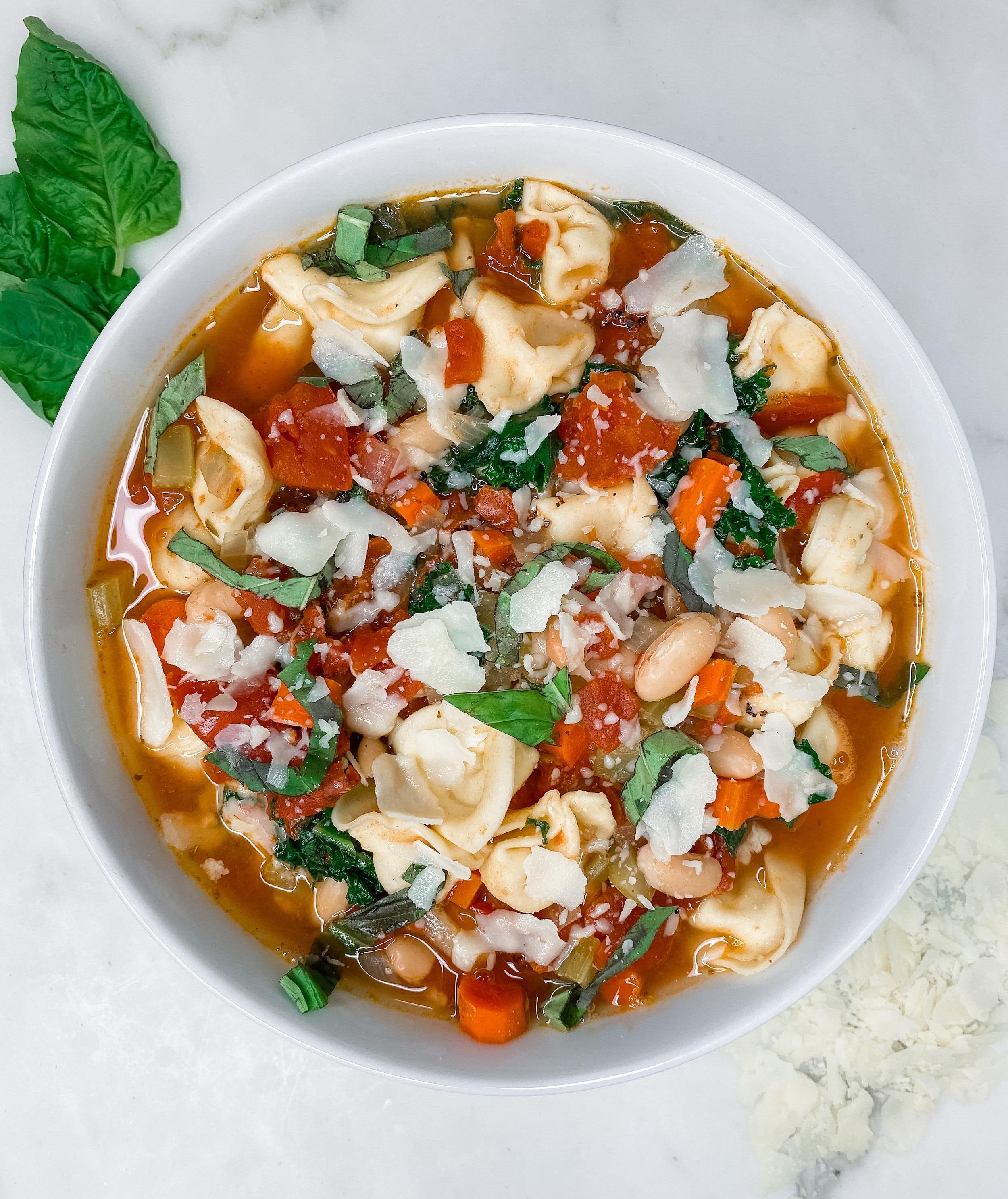 Tortellini Minestrone Soup Recipe - The Savvy Spoon