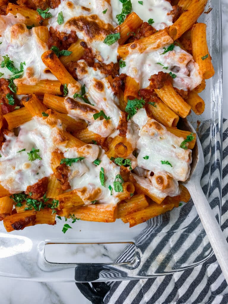 5 Ingredient Baked Rigatoni Recipe