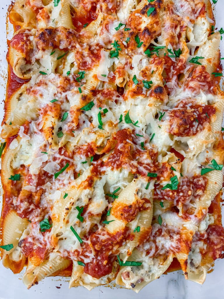 Pancetta Artichoke Stuffed Shells Recipe - The Savvy Spoon