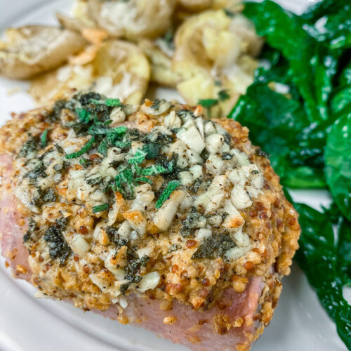 Pistachio + Goat Cheese Crusted Chicken Recipe - The Savvy Spoon