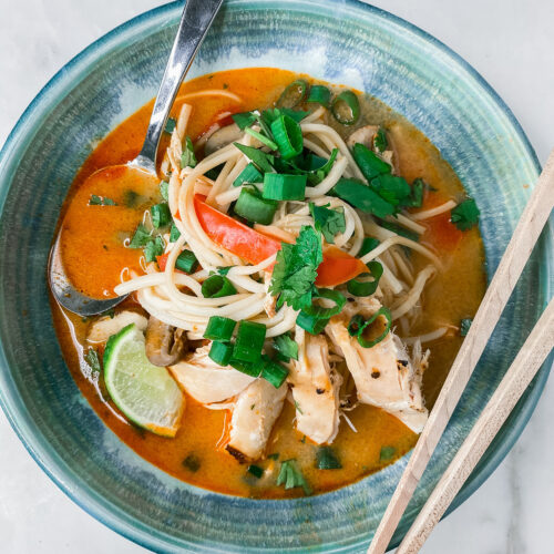 Whole30 Coconut Red Curry Ramen Recipe - The Savvy Spoon