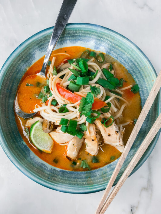 Whole30 Coconut Red Curry Ramen Recipe - The Savvy Spoon