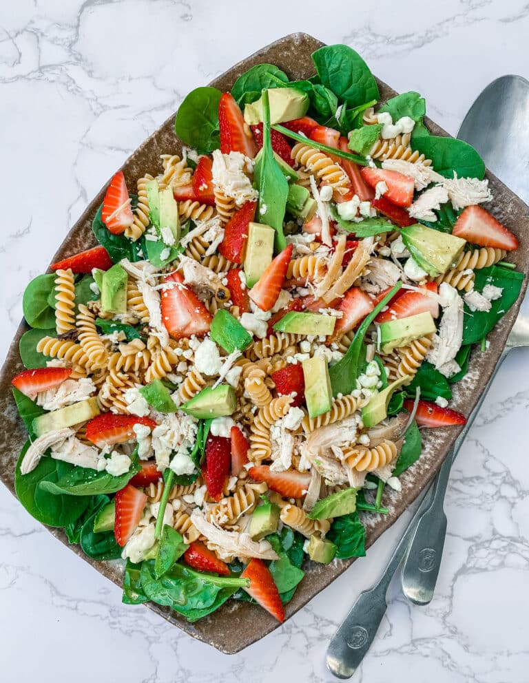 Strawberry Spinach Salad with Homemade Vinaigrette