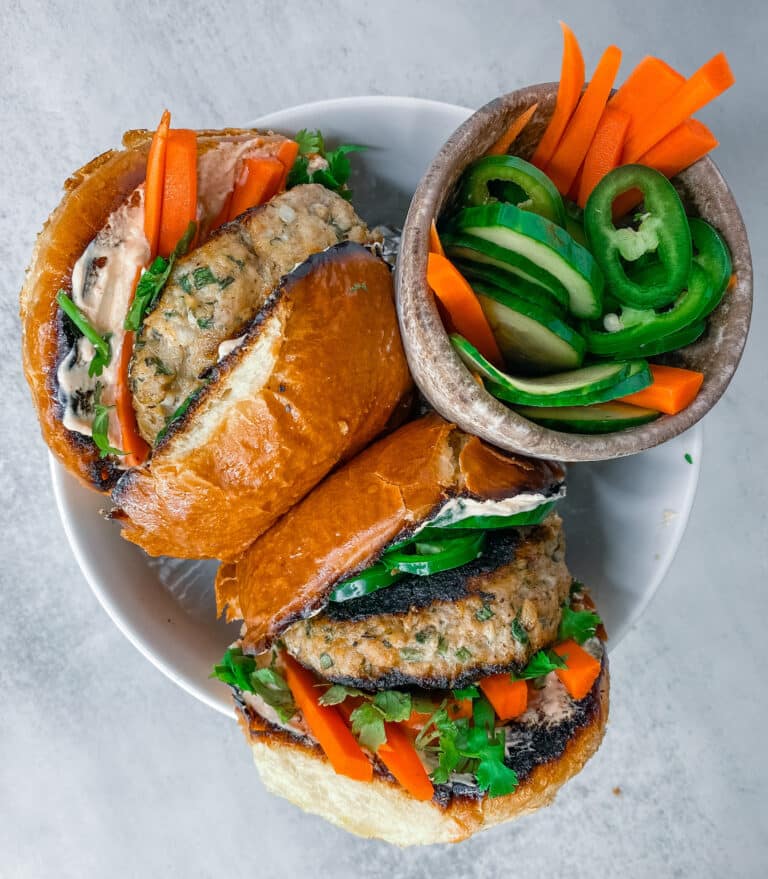 Pork Bahn Mi Burgers