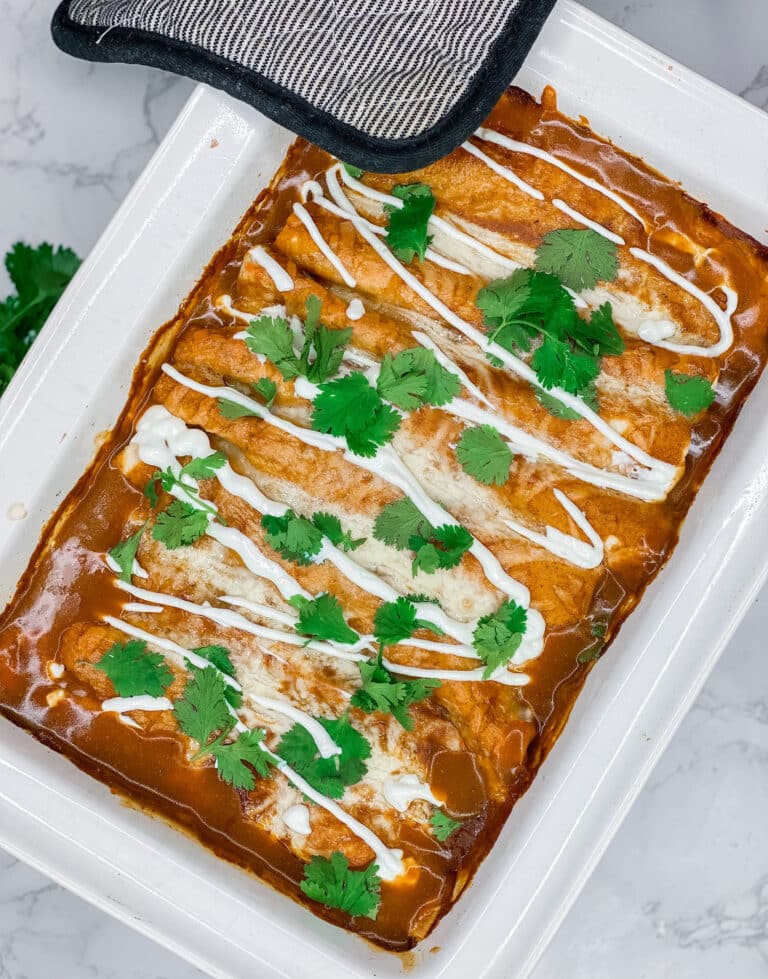 Lazy Girl Pumpkin Spice Chicken Enchiladas Recipe