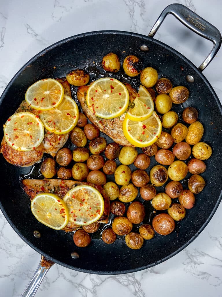 Skillet Chicken and Baby Potatoes Recipe