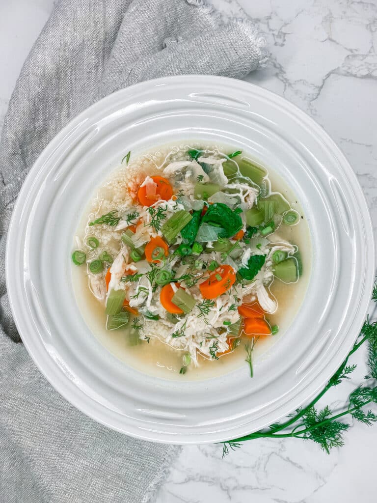 Lemon Dill Chicken Couscous Soup Recipe