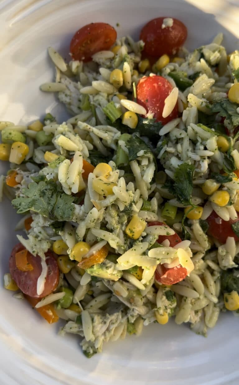 Southwest Chicken Orzo Salad Recipe