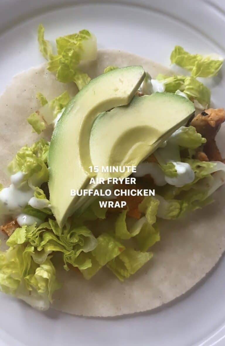 15 Minute Air Fryer Buffalo Chicken Wrap Recipe