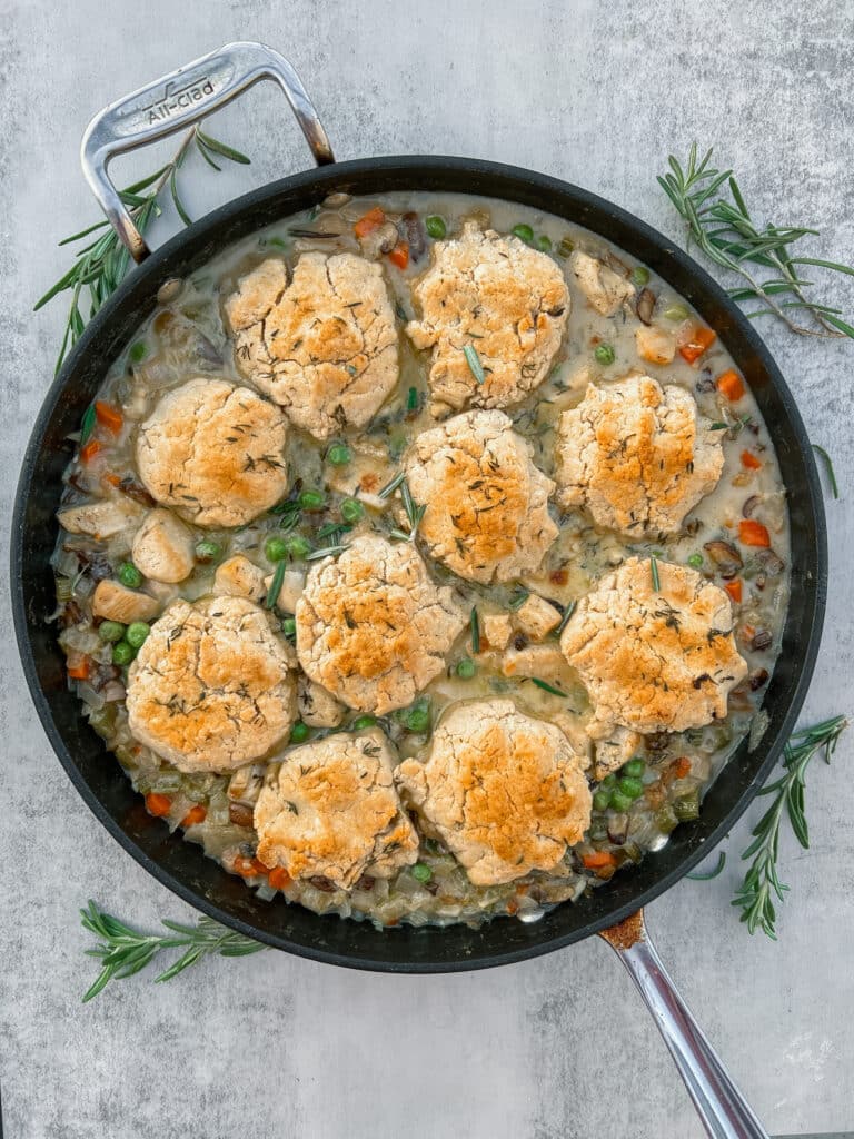 Lightened Up Skillet Chicken Pot Pie Recipe