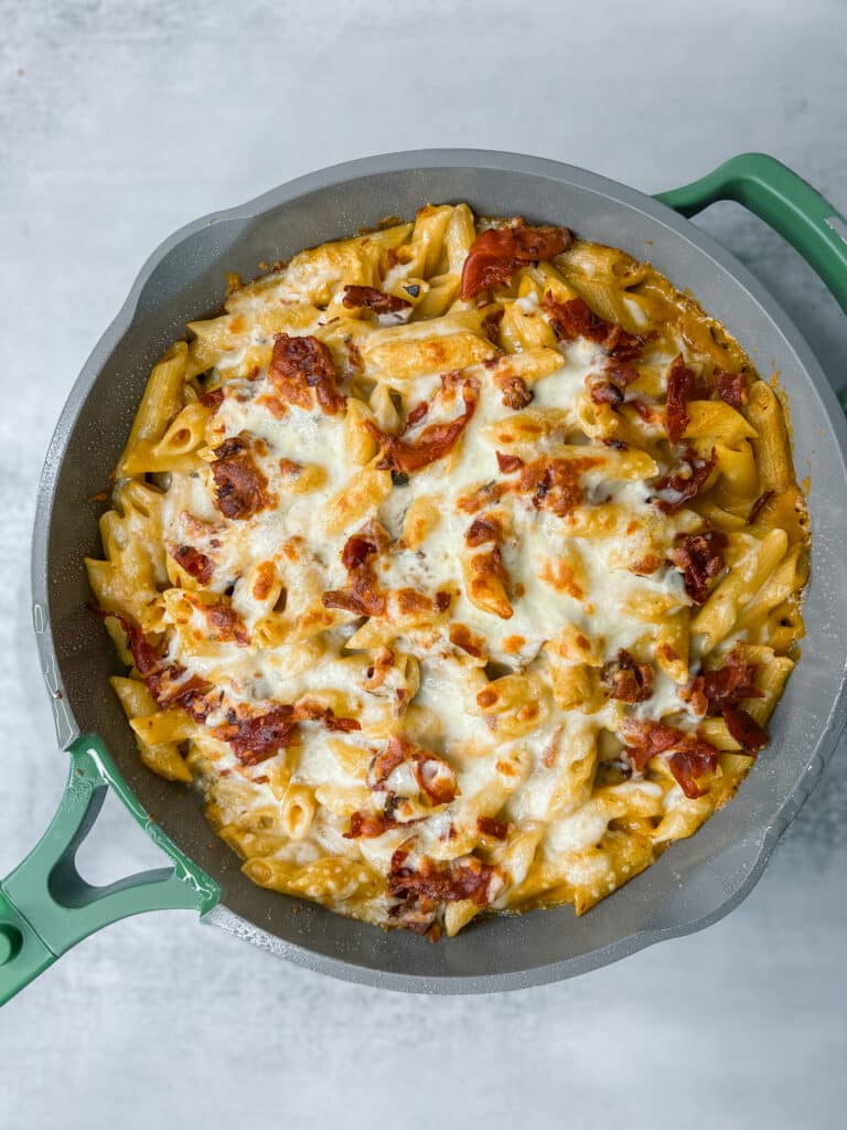 Cheesy Pumpkin Pasta with Prosciutto Recipe