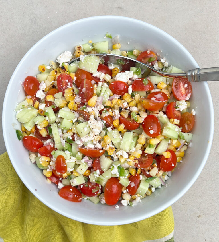 Tomato, Corn & Cucumber Summer Salad