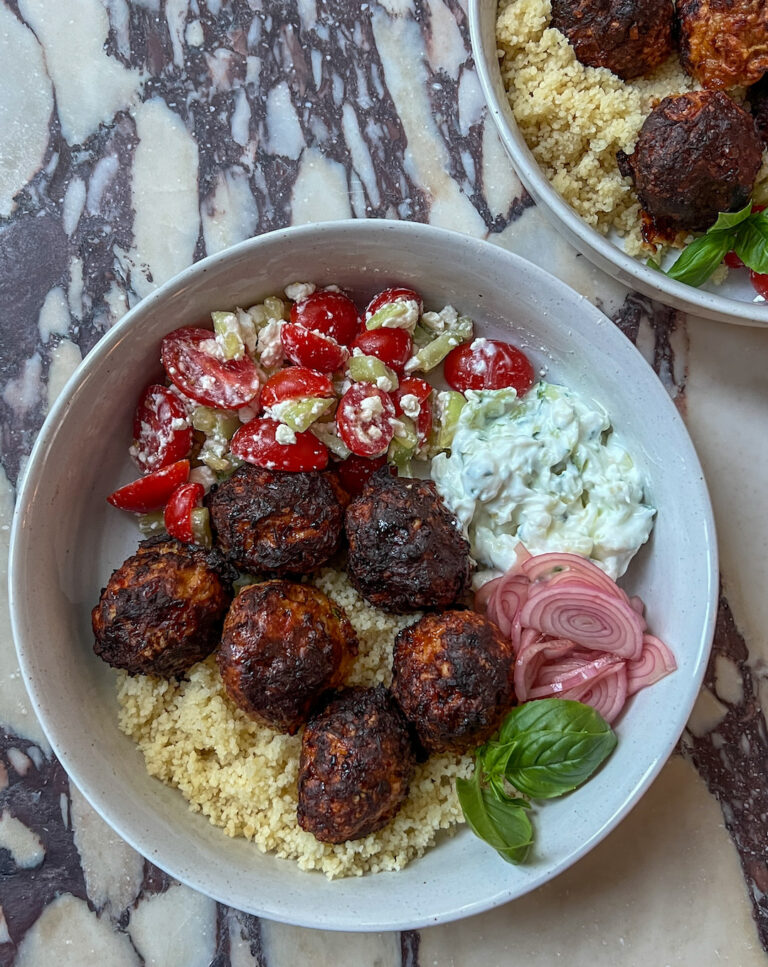 Air Fryer Honey Harissa Chicken Meatballs Recipe