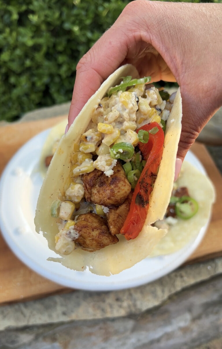 Street Corn Chicken tacos