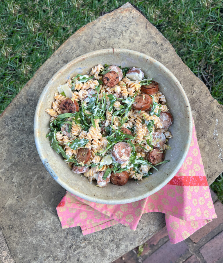 Lemon Ricotta Pasta with Chicken Sausage Recipe