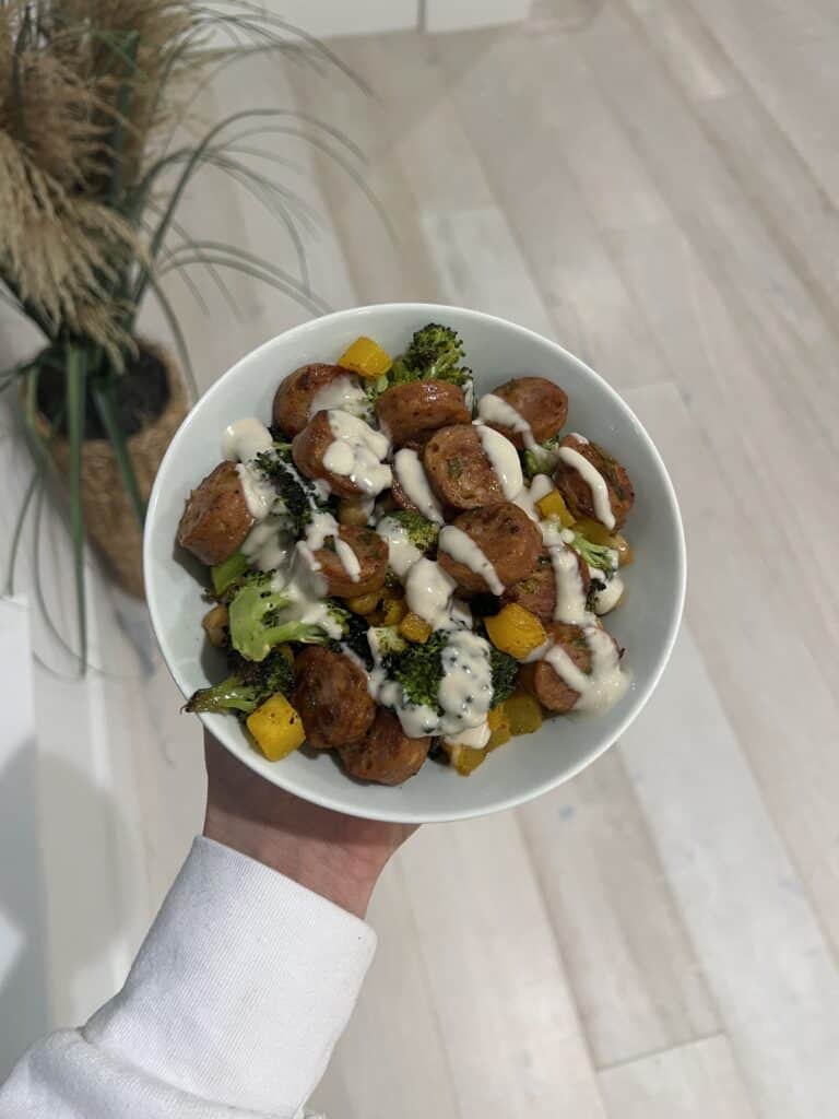 Chicken Sausage Fall Harvest Buddha Bowls Recipe