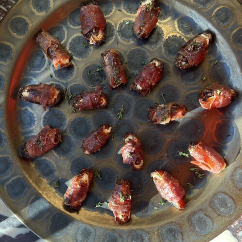 Prosciutto-Wrapped Dates Stuffed With Goat Cheese