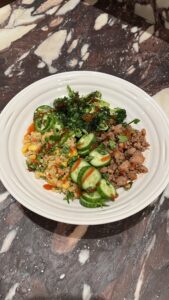 Easy Ground Pork Cauliflower RiceBowl Recipe