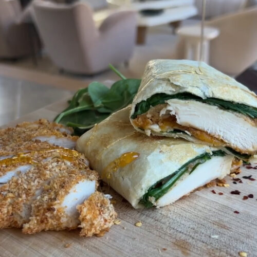 Air Fryer Hot Honey Crispy Chicken Wrap Recipe