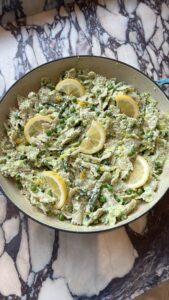 Easy Lemon Ricotta Pasta with Spring Veggies