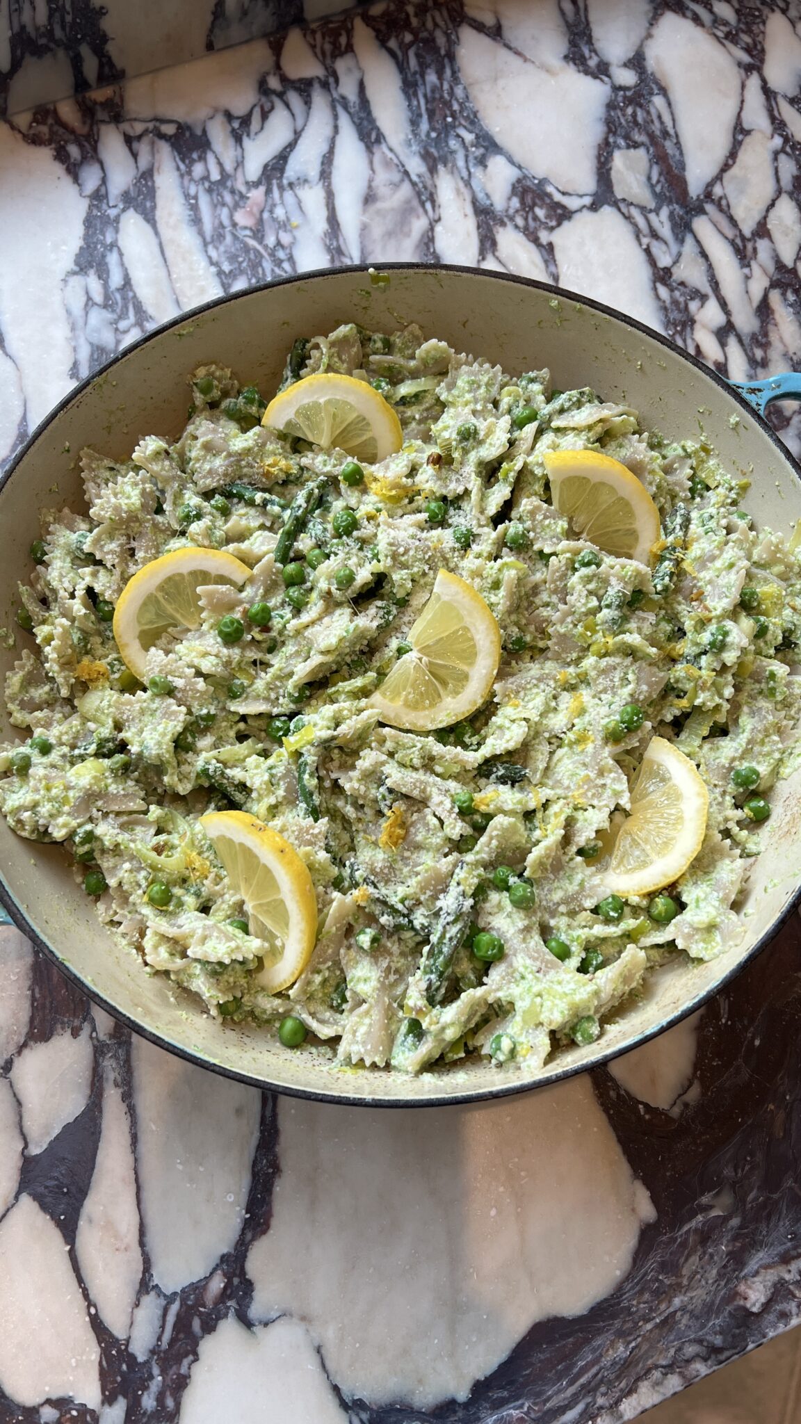 Easy Lemon Ricotta Pasta with Spring Veggies