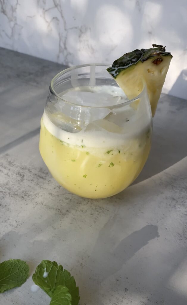 Piña Coco Margarita — Sweet, Citrusy & Minty Fresh